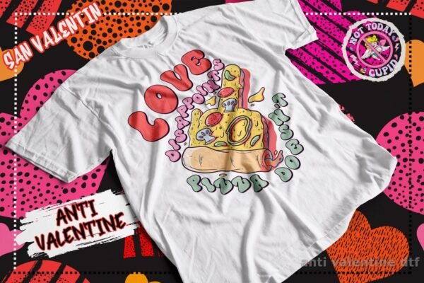 Playera Anti Valentin Pizza