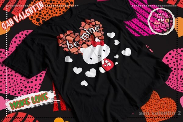 Playera San Valentin Kitty Mine