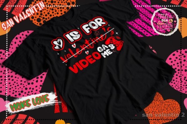Playera San Valentin Videogames