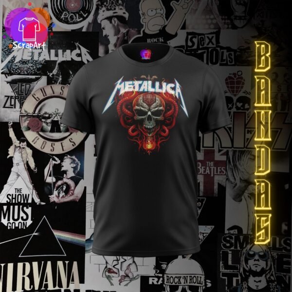 Playera Metall Bones